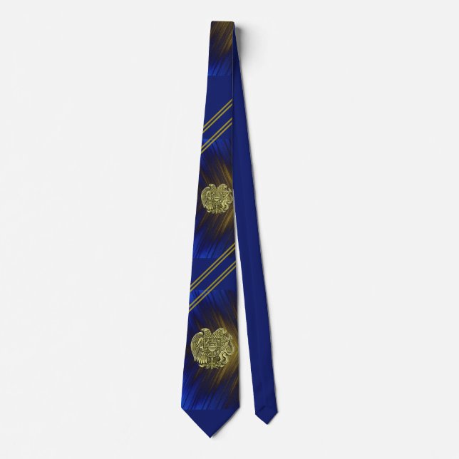 Armenian Coat of Arms Neck Tie (Front)
