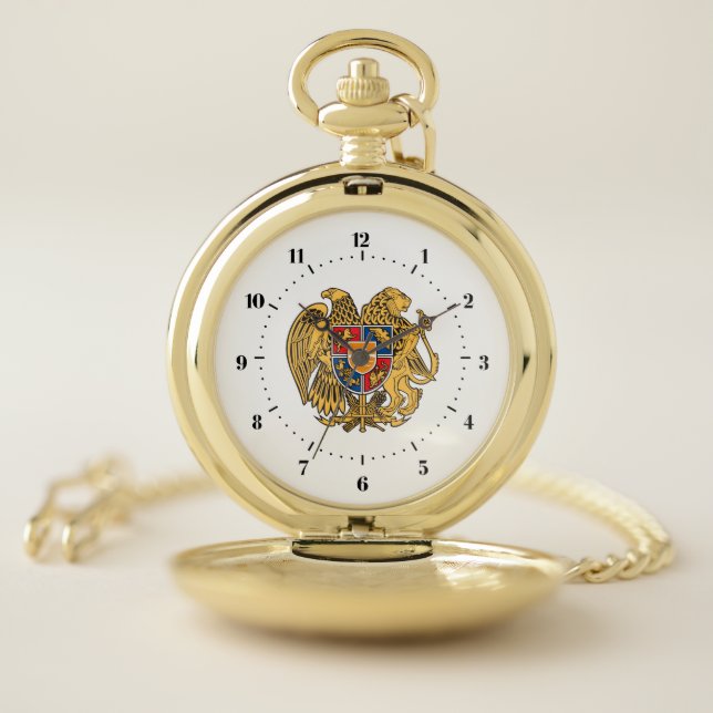 Armenian coat of arms pocket watch (Inside)