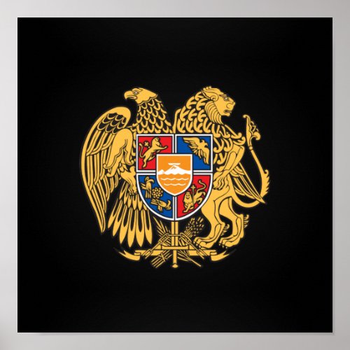 Armenian coat of arms poster