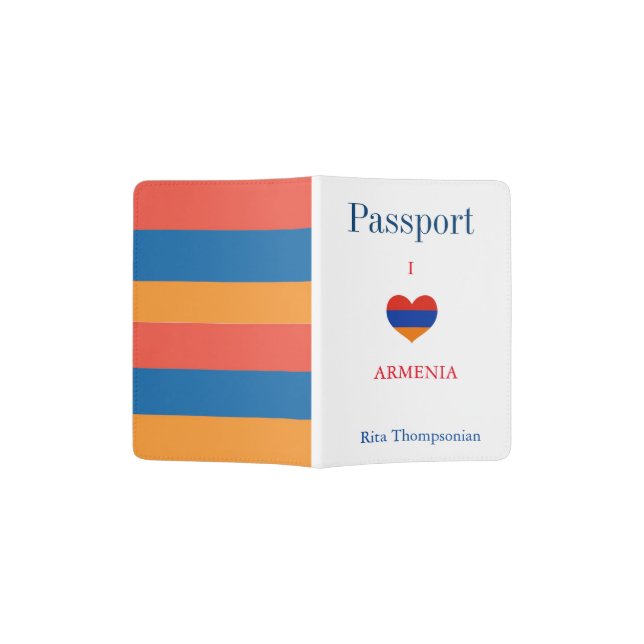 Armenian Colors | Passport Holder (Opened)