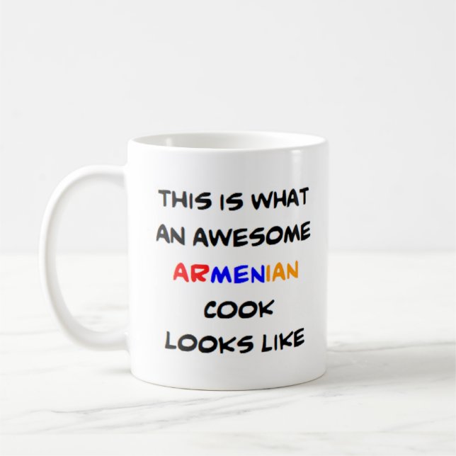 armenian cook, awesome coffee mug (Left)
