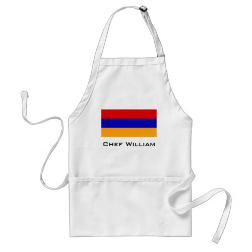 Armenian Flag Adult Apron