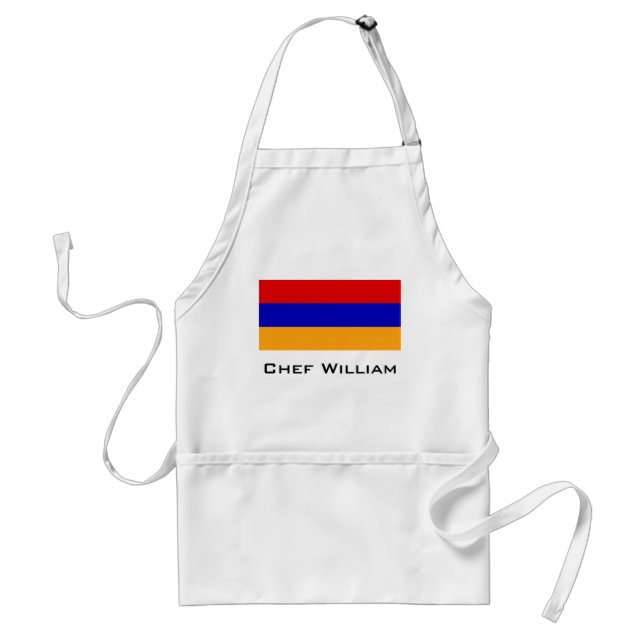 Armenian Flag Adult Apron (Front)