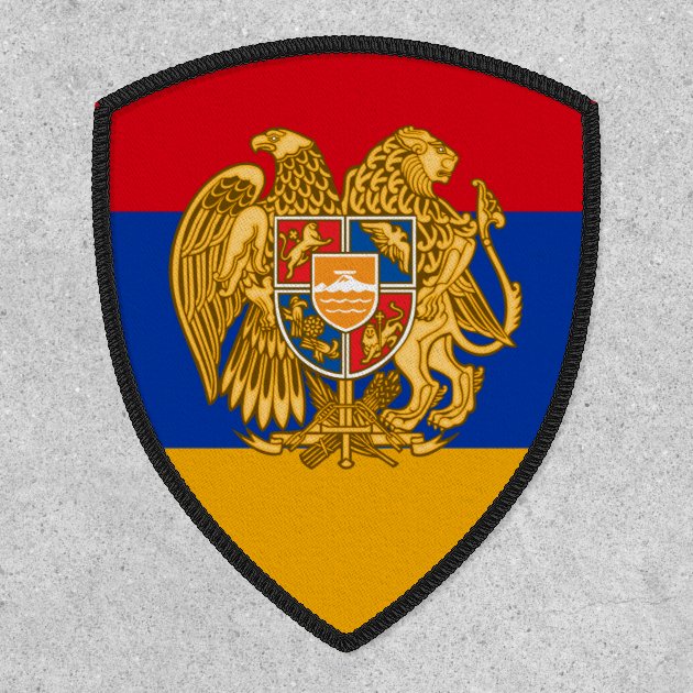 Patch ecusson imprime badge drapeau armenie armenien 