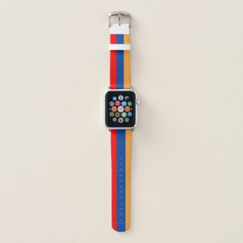Armenian Flag Apple Watch Band by pdphoto at Zazzle