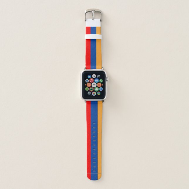 Armenian flag Apple watch band (Front)