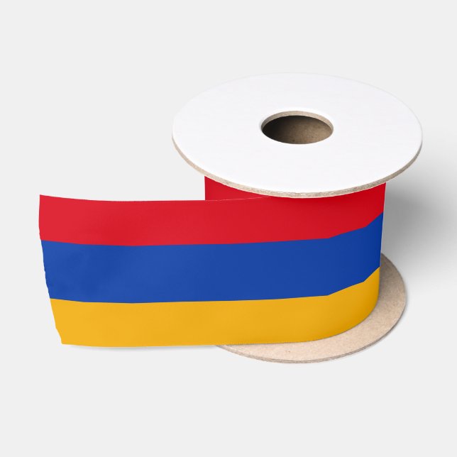 Armenian Flag & Armenia travel, holiday/sports Satin Ribbon (Spool)