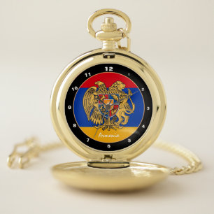 Armenian Flag & Armenia trendy fashion /design Poc Pocket Watch