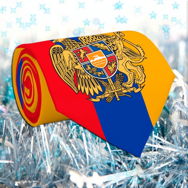 Armenian Flag & business Armenia, travel /sports Neck Tie (Creator Uploaded)