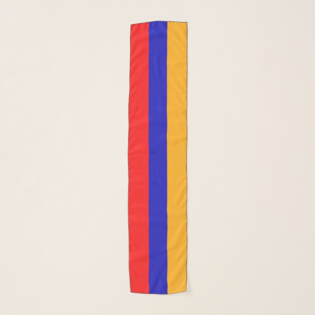 Armenian Flag Chiffon Scarf (Front)