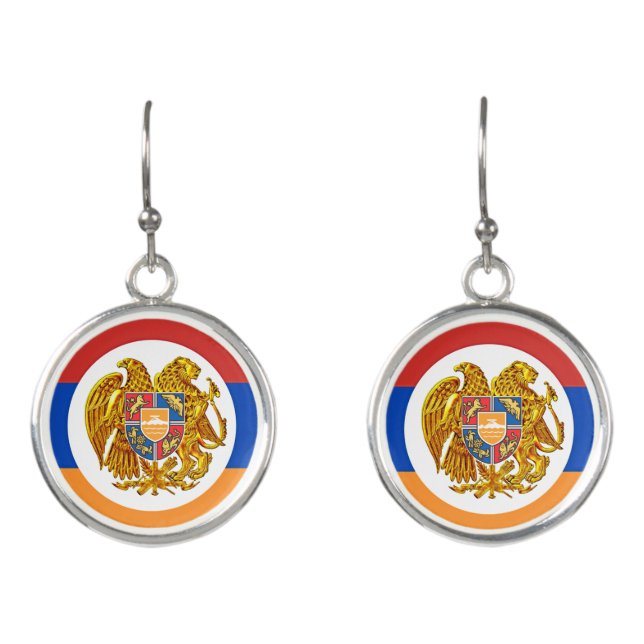 Armenian Flag Earrings (Front)