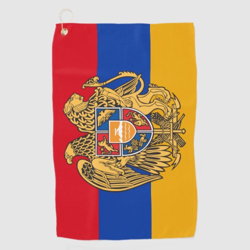 Armenian Flag Emblem  Armenia golf sports Golf Towel