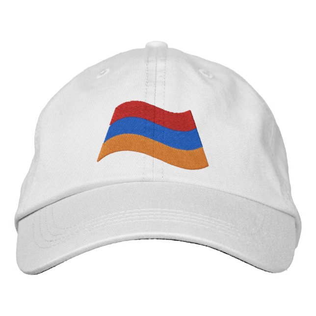 Armenian Flag Embroidered Baseball Hat (Front)