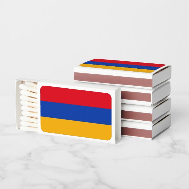 Armenian Flag, Flag of Armenia Matchboxes (Stacked)