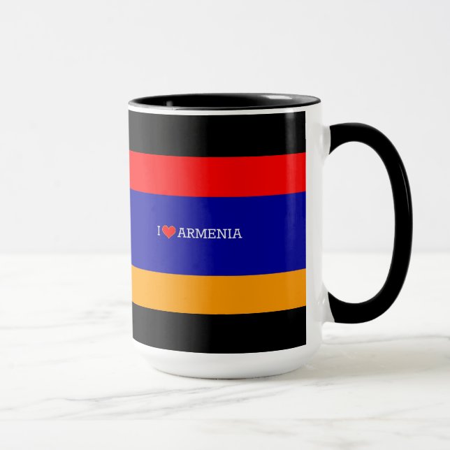 Armenian Flag: I Love Armenia Mug (Right)