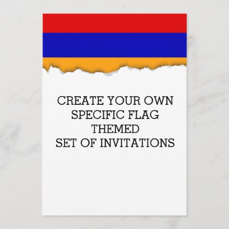 Armenian Flag Invitation