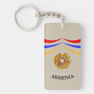 Armenian Flag Keychain