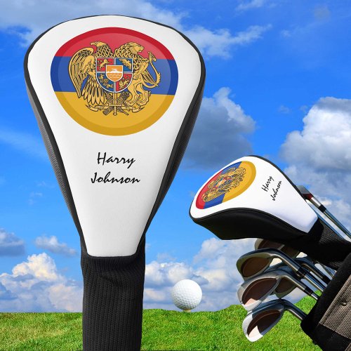 Armenian Flag  Monogrammed Golf Clubs Covers