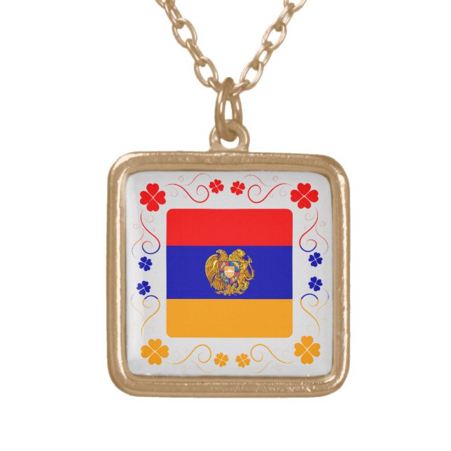 Armenian Flag Necklace (Front)