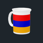 Armenian Flag Pitcher<br><div class="desc">Add a touch of Armenian pride to your drinkware collection with our exclusive pitcher featuring the flag of Armenia! Crafted with meticulous attention to detail, this pitcher is not just a functional item; it’s a celebration of Armenia’s rich heritage and cultural significance. The vibrant design prominently displays the iconic Armenian...</div>