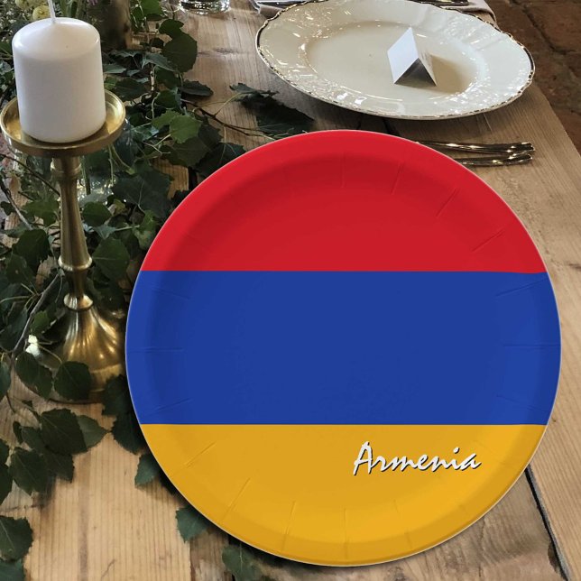 Armenian Flag plates, party, sports, Armenia Paper Plates (Creator Uploaded)