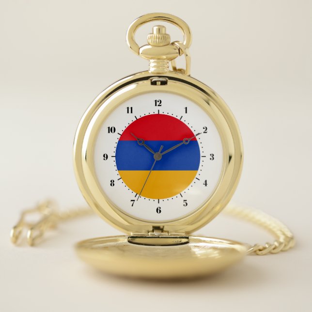 Armenian flag pocket watch (Inside)