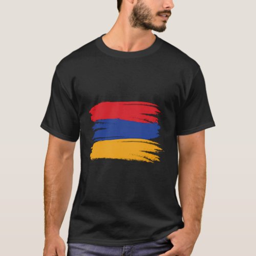 Armenian Flag Print Armenia T_Shirt