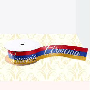 Armenian Flag Ribbon, fashion / sports, Armenia Satin Ribbon