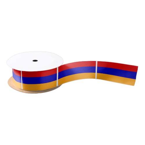 Armenian Flag Satin Ribbon