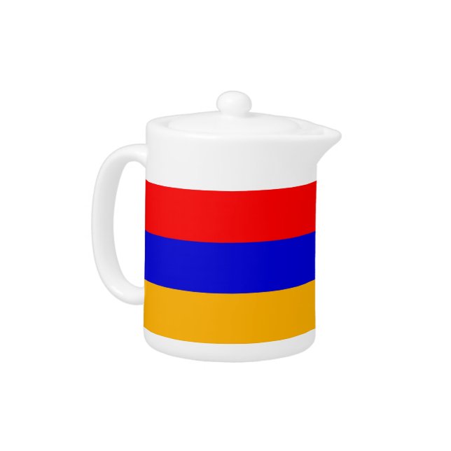 Armenian Flag Teapot (Left)
