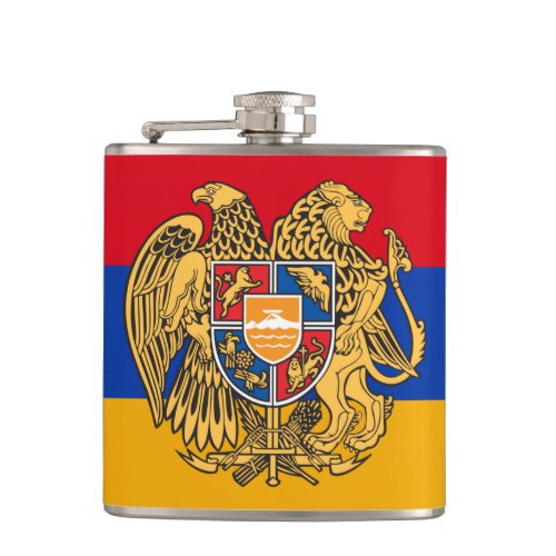 Armenian Flag  travel Armenia patriot sports fan Flask