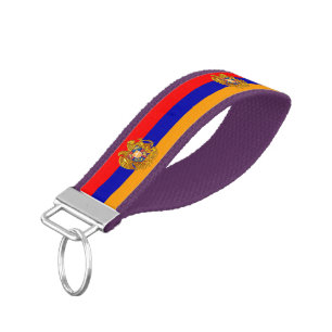 Armenian Flag Wrist Keychain