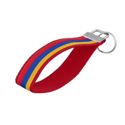 Armenian flag wrist keychain