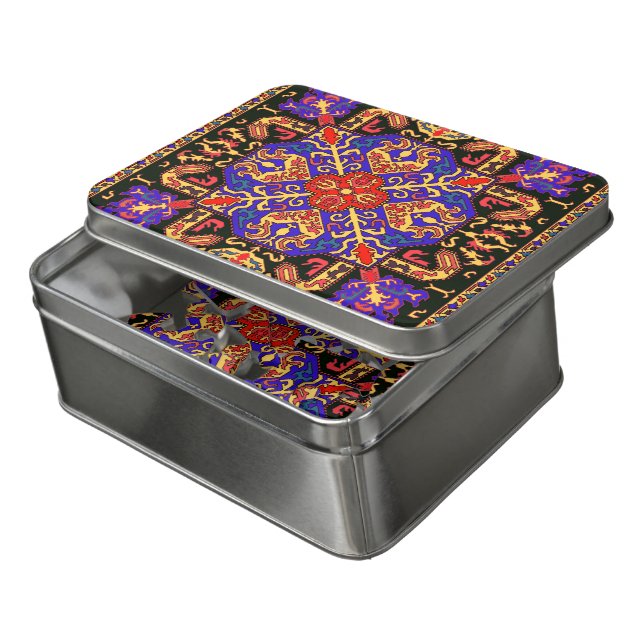 Armenian Folk Art Jigsaw Puzzle (Lid Open)