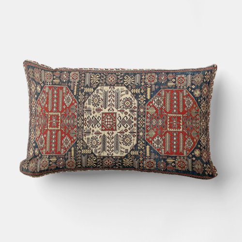 Armenian folk art lumbar pillow