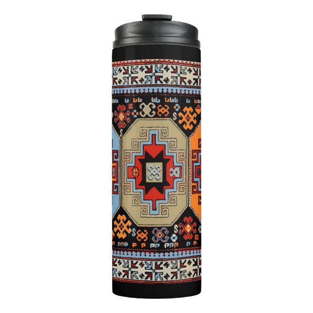 Armenian Folk Art Thermal Tumbler (Front)