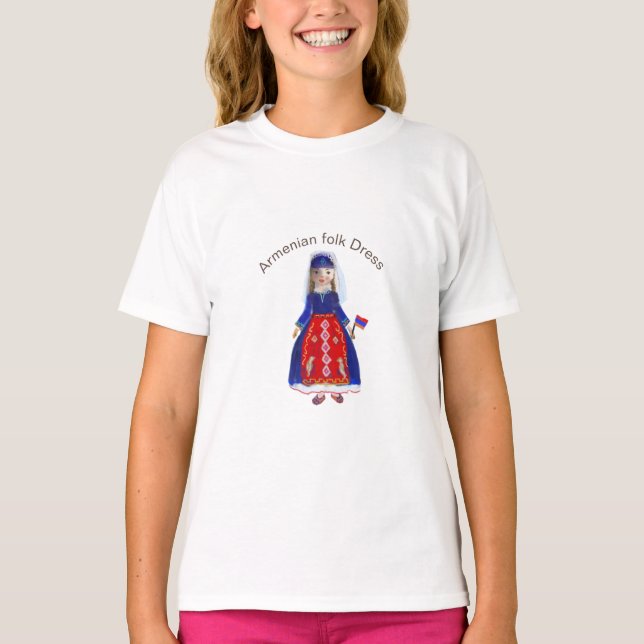 Armenian folk dress t-shirt (Front)
