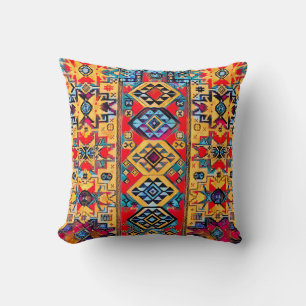 Armenian Folk Throw Pillow