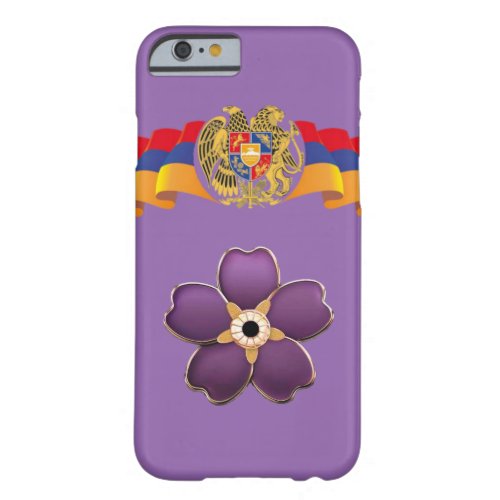 Armenian forget me not flower and the flag case