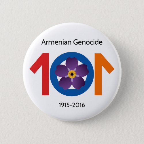 Armenian Genocide 101 Years Commemorative Button