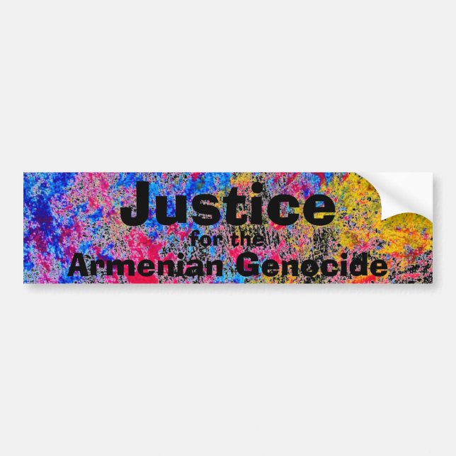 Armenian Genocide Bumper Sticker (Front)