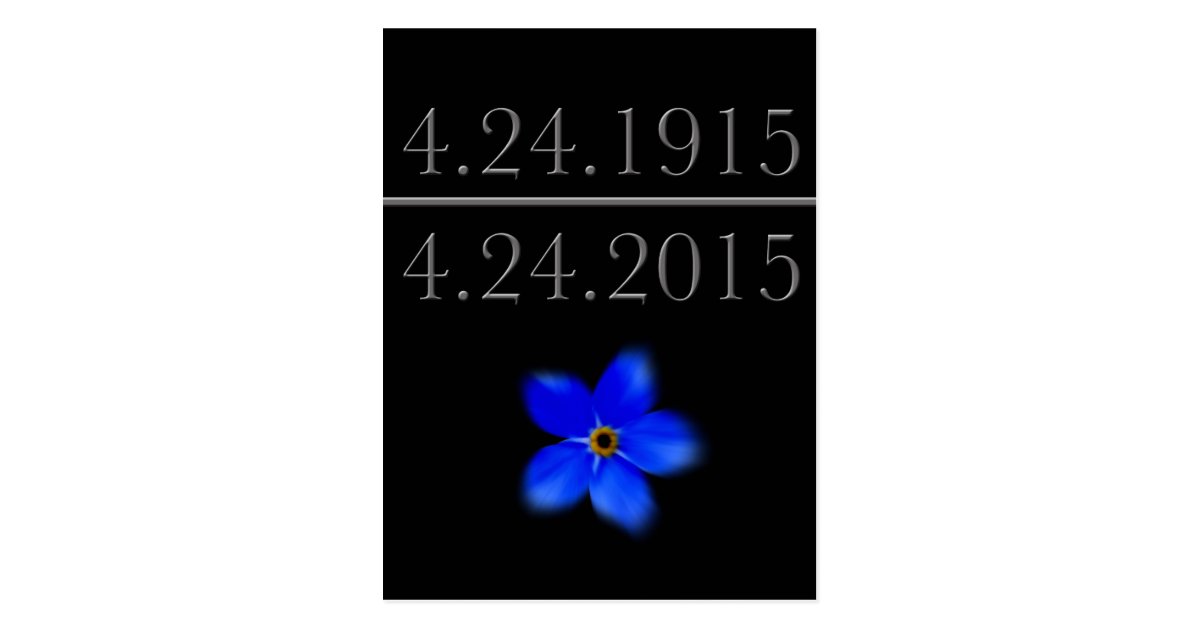 Armenian Genocide Me Not Postcard