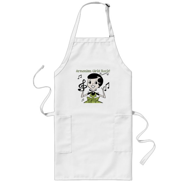 Armenian Girls Rock Long Apron (Front)