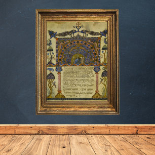 Armenian Gospel Book Medieval Manuscript Poster