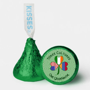 Armenian Irish American Shamrock Personalize Hershey®'s Kisses®