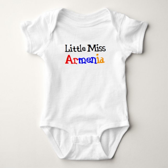 armenian little miss baby bodysuit (Front)