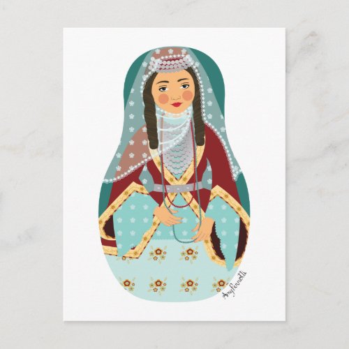 Armenian Matryoshka Postcard