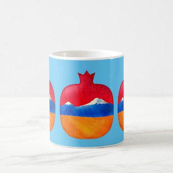 Armenian Pomegranate Flag Mug by Hdigitalart at Zazzle