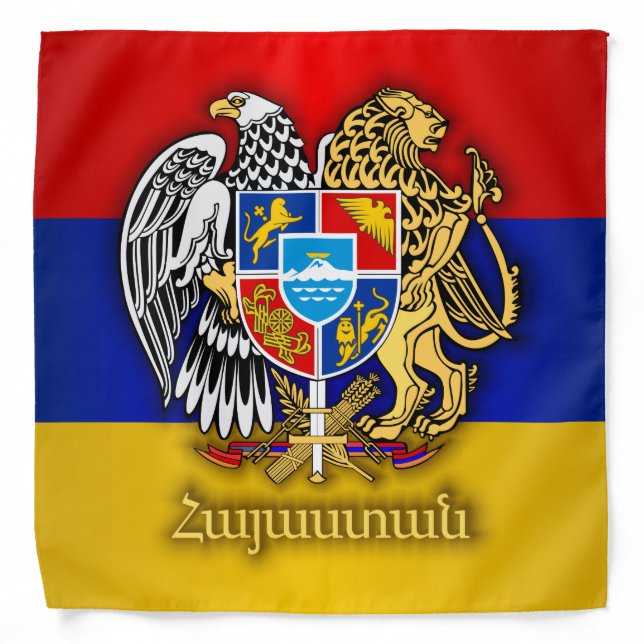 Armenian Pride Bandana (Front)