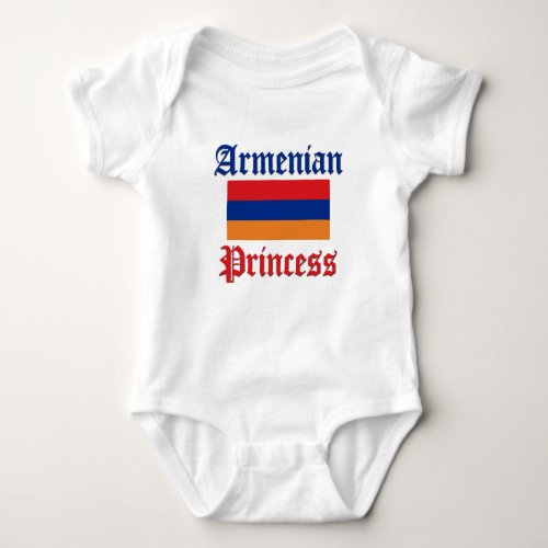 Armenian Princess Baby Bodysuit